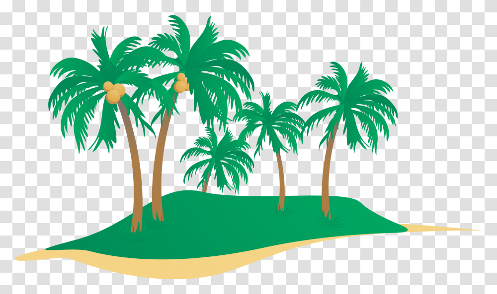 Seaside Clipart Coconut Tree Coconut Trees Vector Coconut Palm Vector, Plant, Palm Tree, Arecaceae, Vegetation Transparent Png