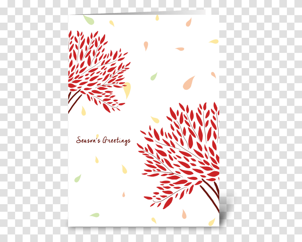 Season's Greetings Greeting Card Floral Design, Paper, Tree Transparent Png
