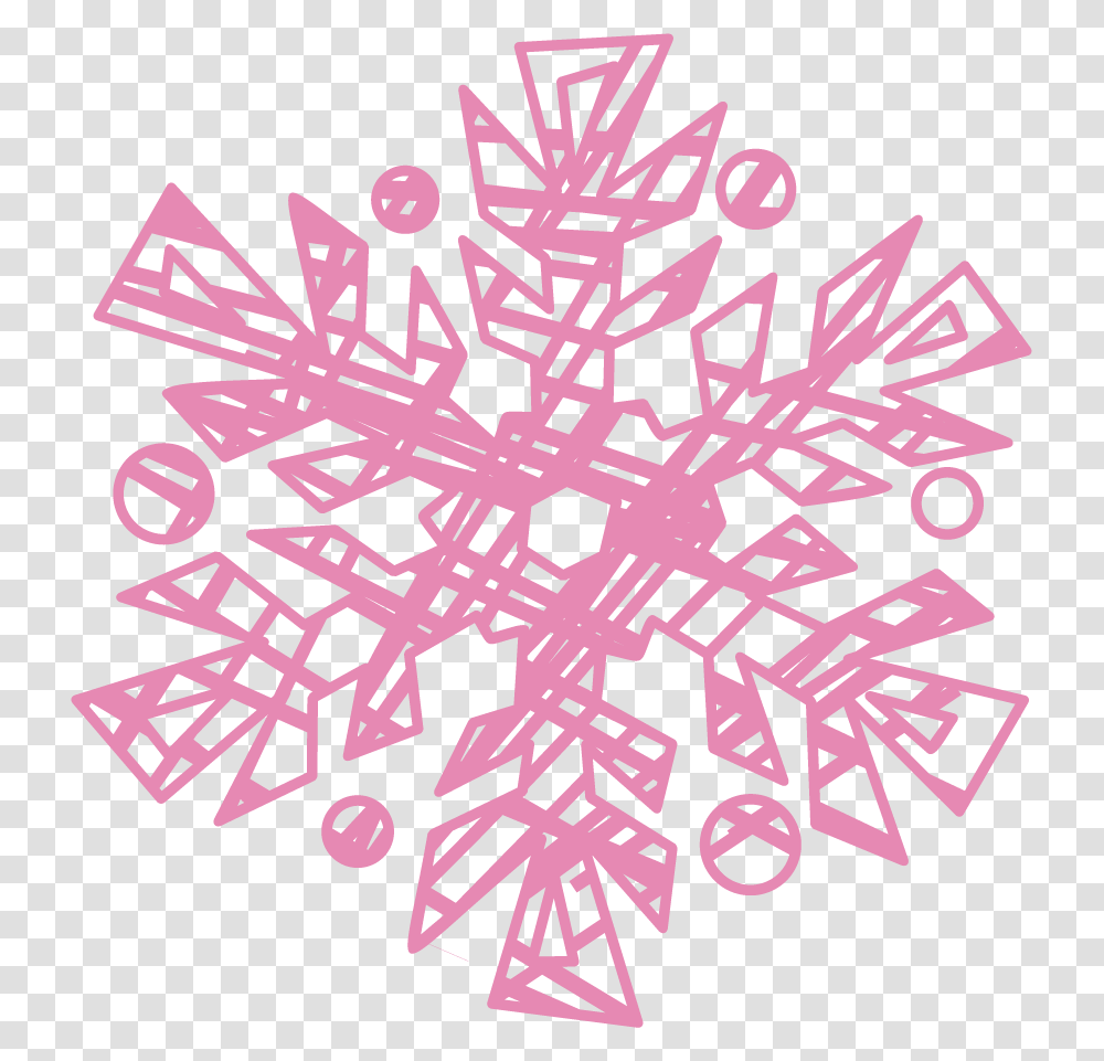 Season's Greetings Triangle, Snowflake, Pattern Transparent Png