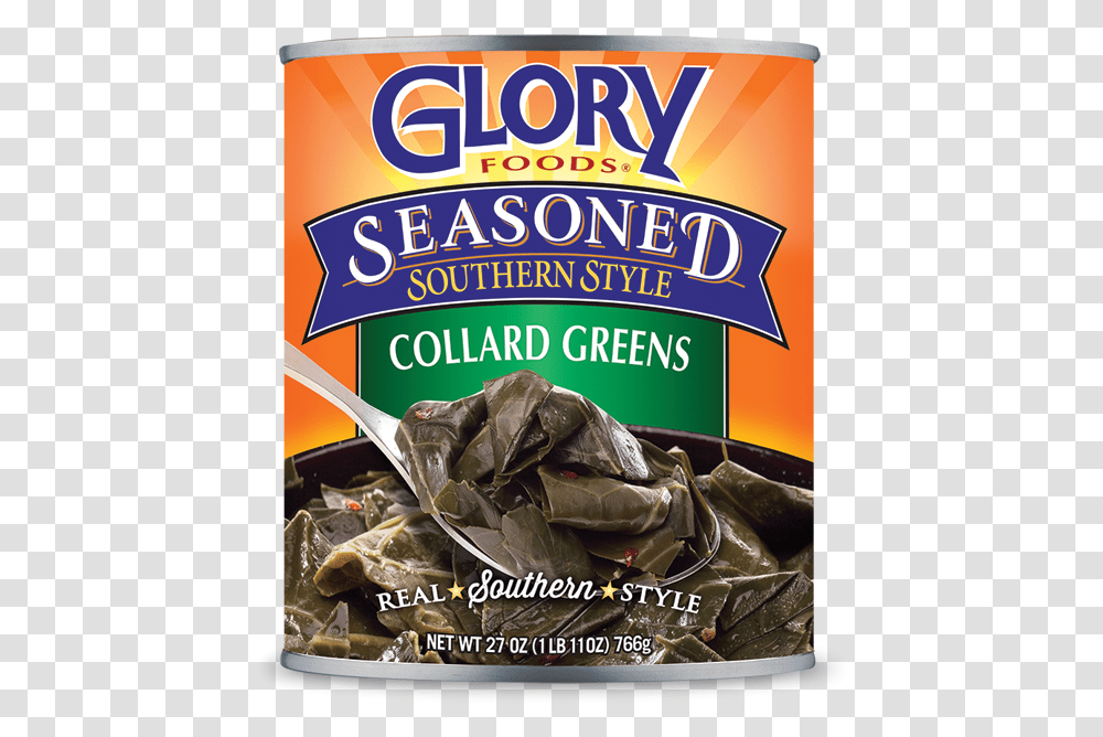 Seasoned Collard Greens Glory Mustard Greens, Plant, Plastic Bag, Food, Sweets Transparent Png