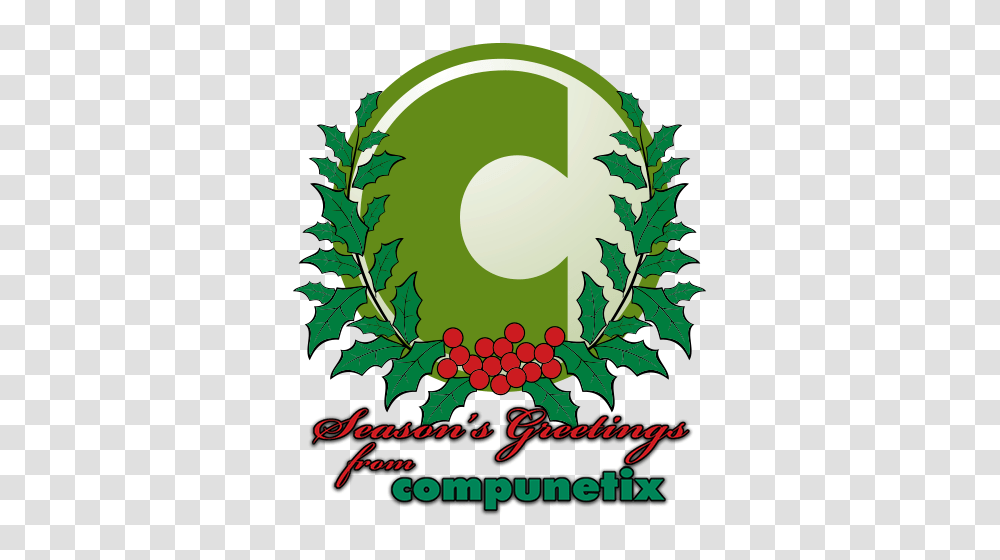 Seasons Greetings From Compunetix, Green, Poster, Advertisement Transparent Png