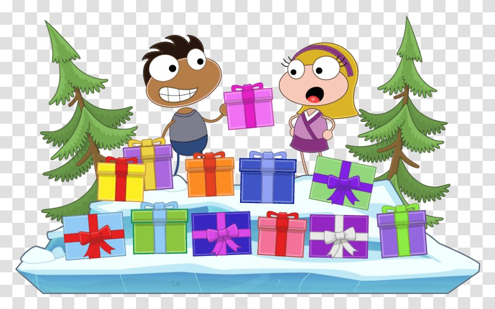 Seasons Greetings Poptropicans It's December And That Poptropica Characters, Gift Transparent Png