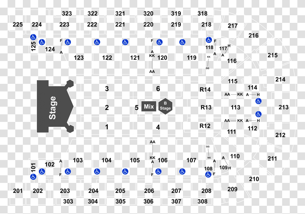 Seat Number Boardwalk Hall Seating Chart, Diagram, Plot, Plan, Chess Transparent Png