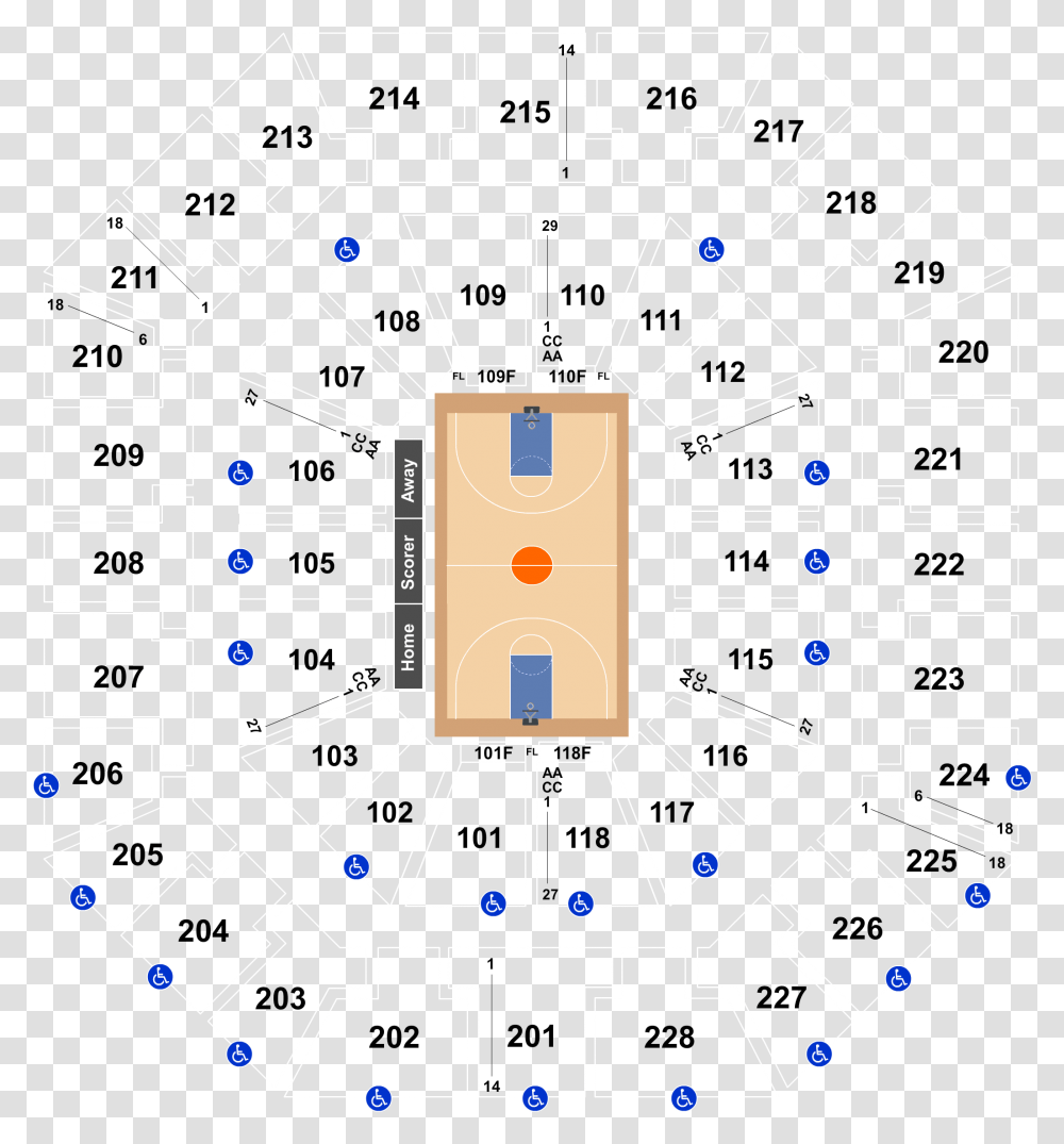 Seat Number Colonial Life Arena Seating Chart, Network, Pattern Transparent Png