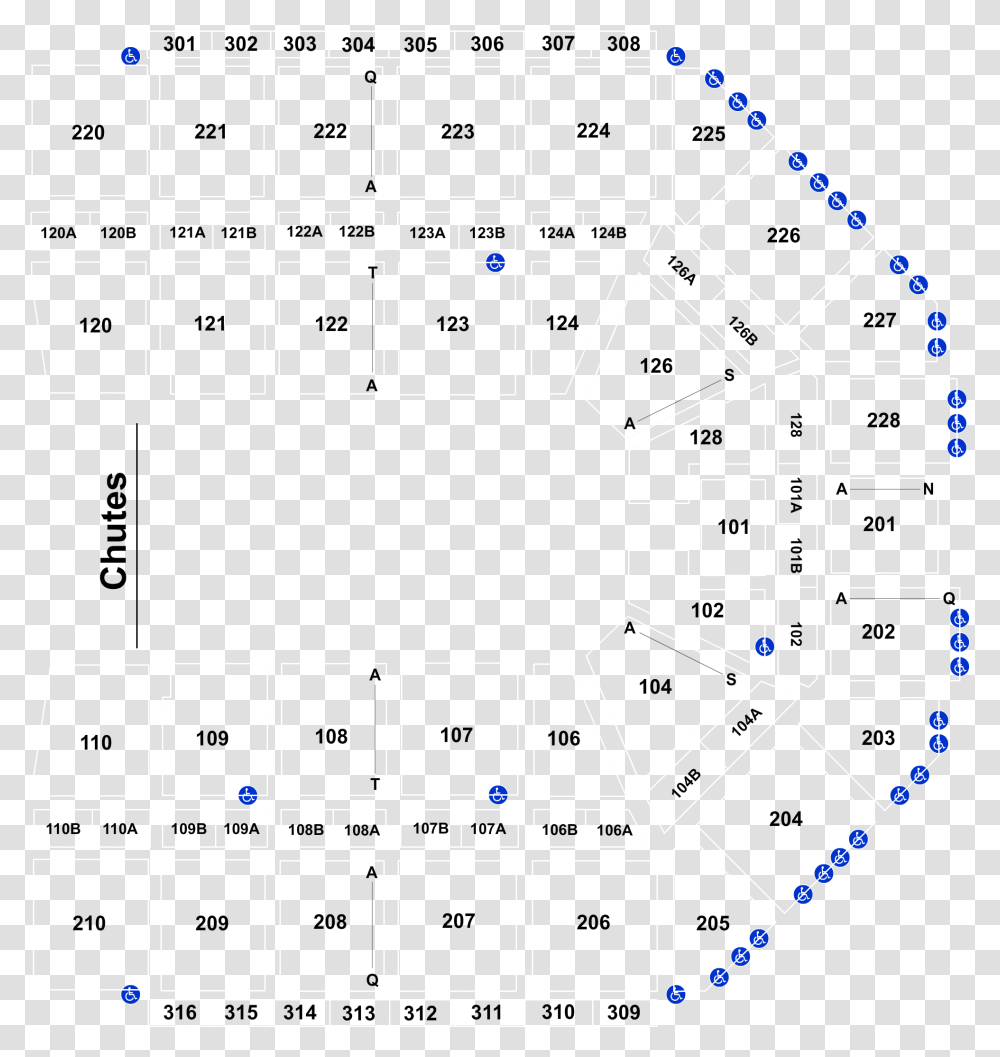 Seat Number Van Andel Arena Seating Chart, Diagram, Plan, Plot, Chess Transparent Png