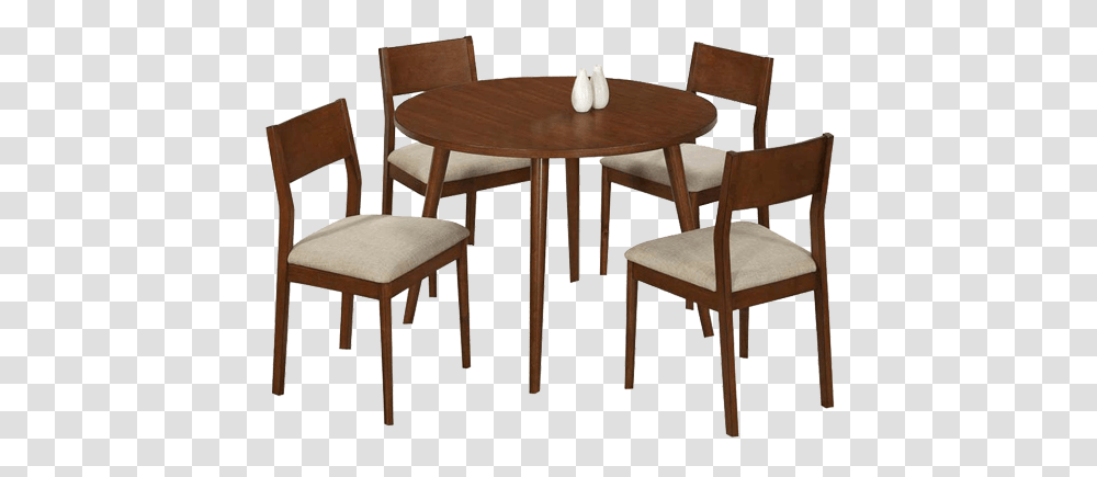 Seater Round Dining Table Set With Wooden Chairs Dining Table Chairs, Furniture, Tabletop Transparent Png