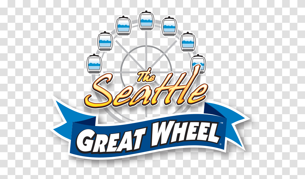 Seattle Ferris Wheel Seattle Great Wheel, Crowd, Text, Leisure Activities, Network Transparent Png