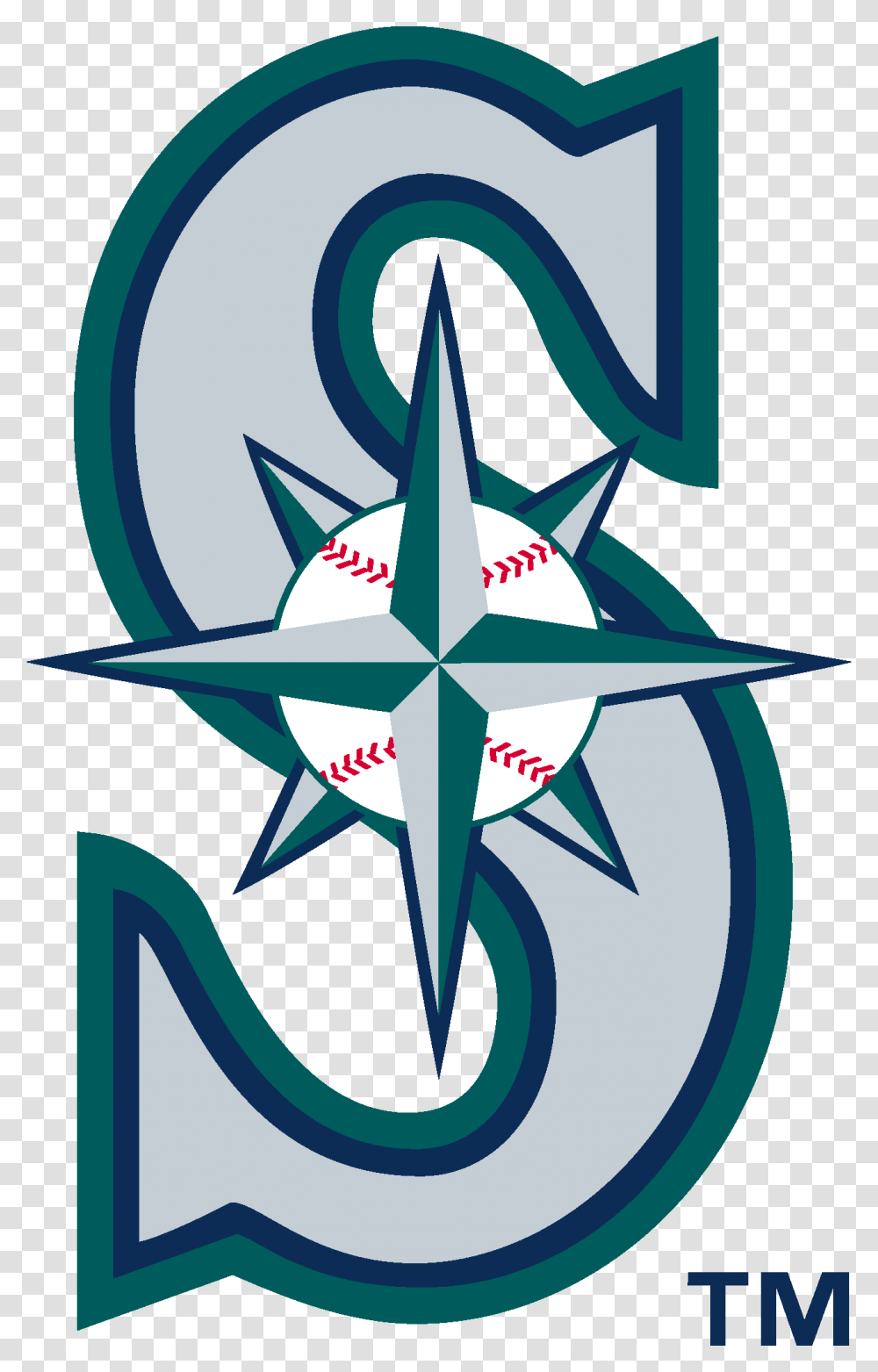 Seattle Mariners Logo, Compass, Star Symbol, Poster Transparent Png