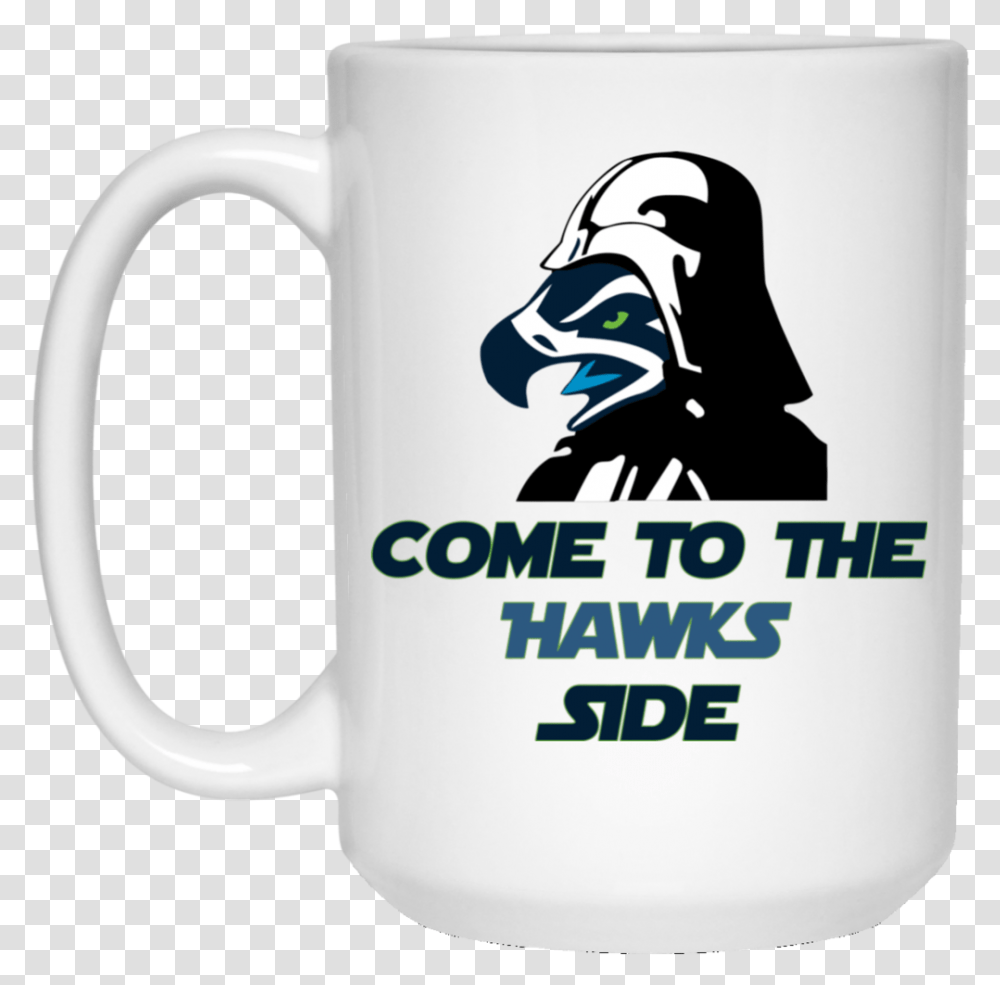 Seattle Seahawks Come To The Hawks Side 15 Oz Hartford Civic Center Logo, Coffee Cup, Jug, Stein Transparent Png