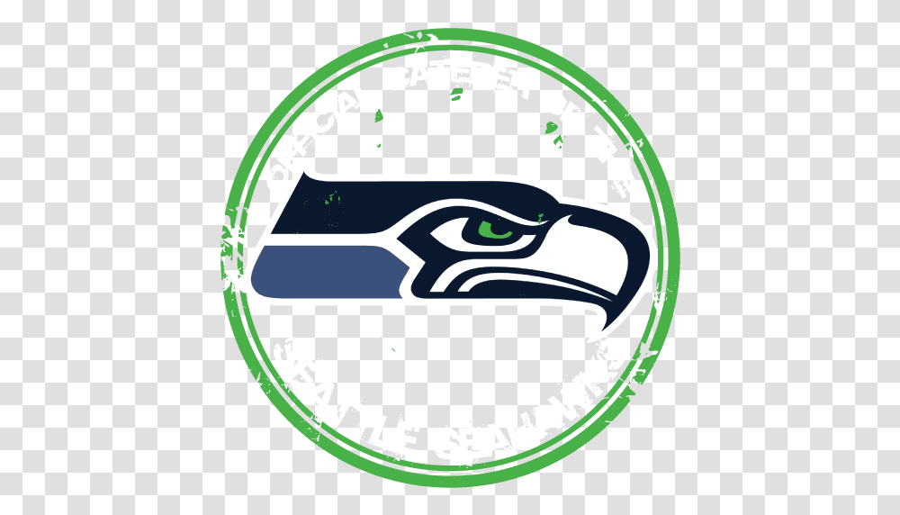 Seattle Seahawks Logo Cartoon Jingfm, Label, Text, Symbol, Sticker Transparent Png