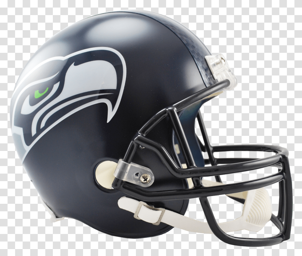 Seattle Seahawks Vsr4 Replica Helmet Bucket Helmet Football, Apparel, Football Helmet, American Football Transparent Png