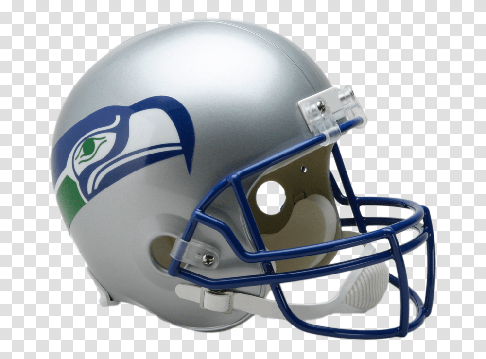 Seattle Seahawks Vsr4 Replica Throwback Helmet Seahawks Throwback Helmet, Apparel, Team Sport, Sports Transparent Png