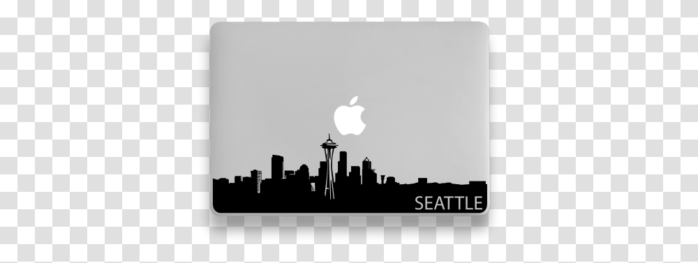 Seattle Skyline Sticker For Macbook Pro Decal Vinyl Air Mac, Building, Battleship, Navy, Military Transparent Png