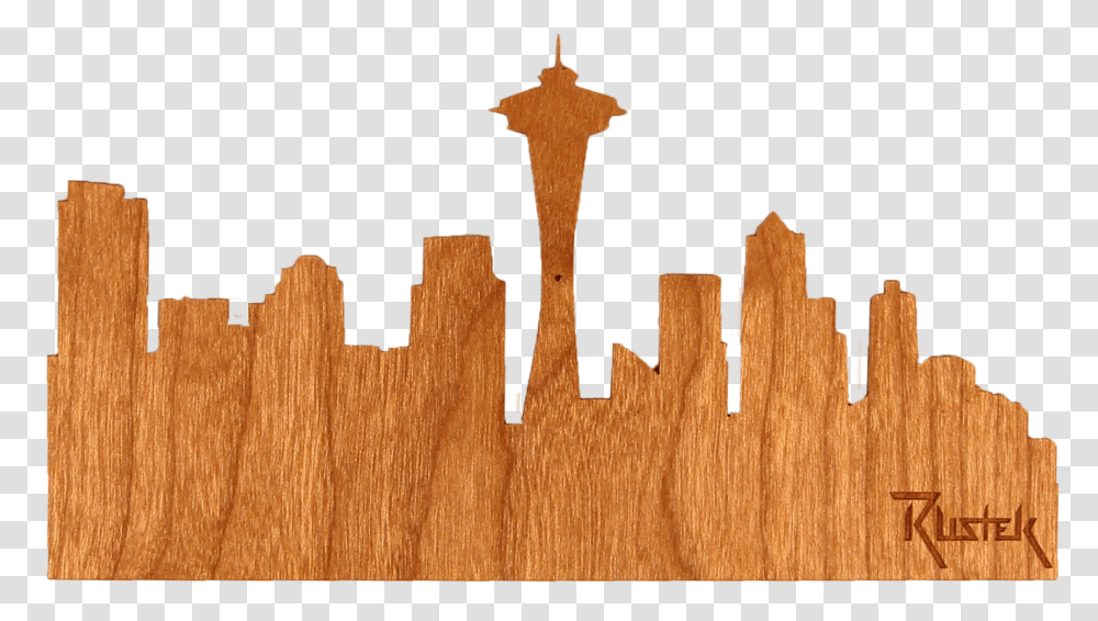 Seattle Skyline Wood StickerClass Lazyload Lazyload Seattle Skyline Silhouette, Cross, Plywood, Hardwood Transparent Png
