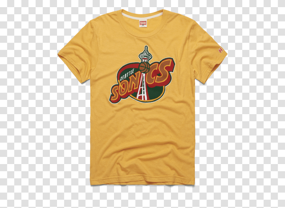 Seattle Sonics 95 Retro Nba Basketball Seattle Sonics Shirt, Clothing, Apparel, T-Shirt Transparent Png