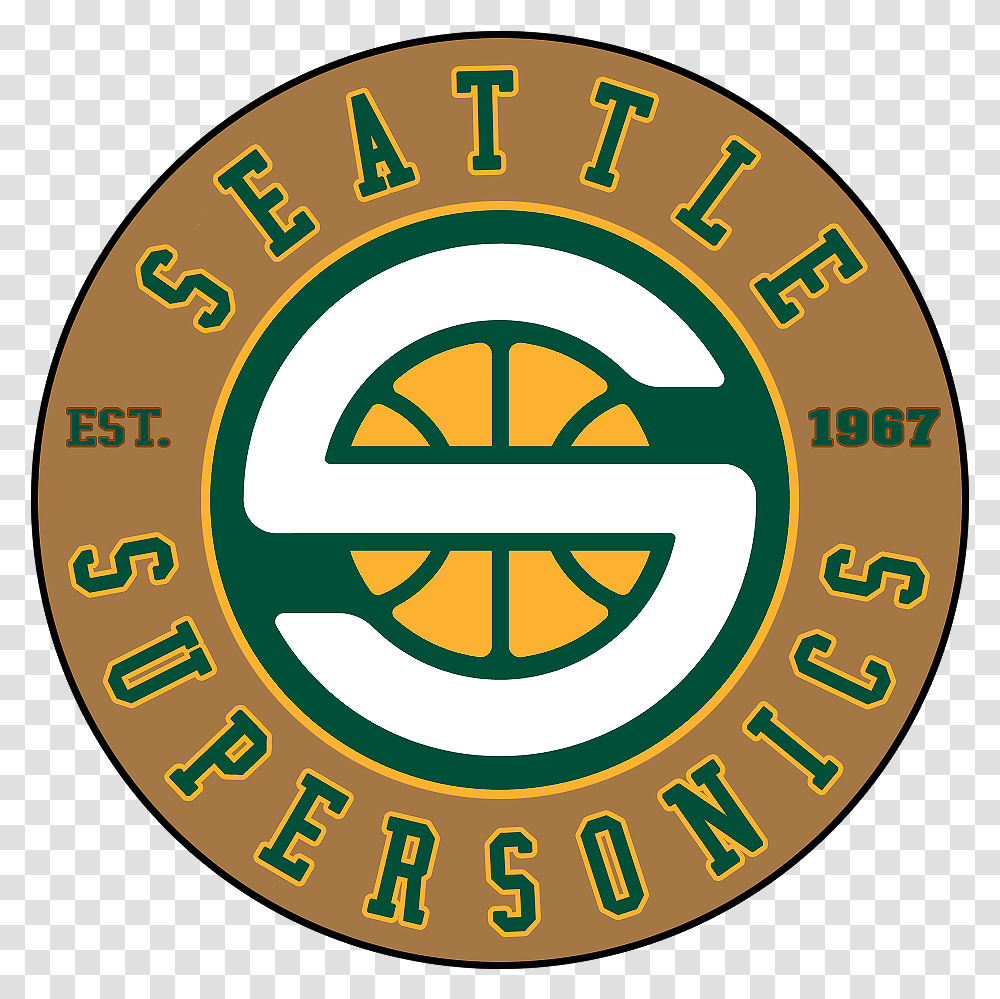 Seattle Sonics Relocation Template Seattle Supersonics, Logo, Symbol, Trademark, Text Transparent Png