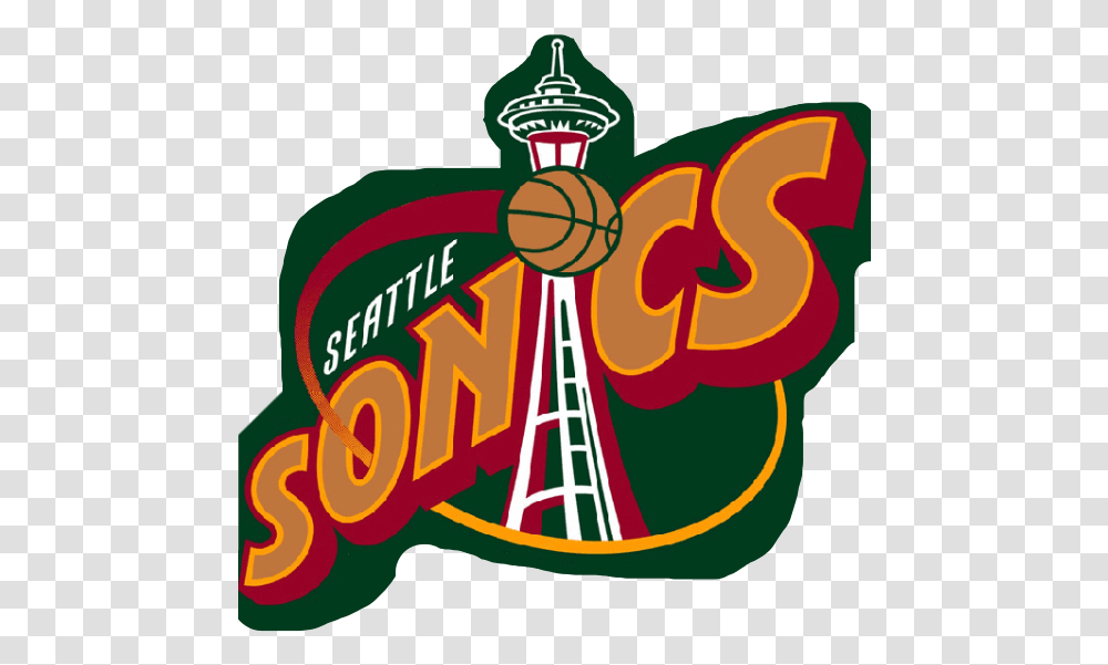 Seattle Sonics Sticker Big, Text, Leisure Activities, Alphabet, Logo Transparent Png