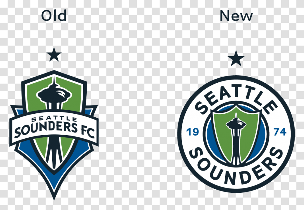 Seattle Sounders Fc Rebranding Logo Seattle Sounders Fc, Symbol, Trademark, Emblem, Badge Transparent Png