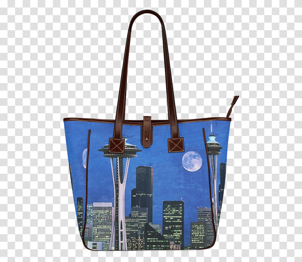 Seattle Space Needle Watercolor Classic Tote Bag Model 1644 Id D288013, Handbag, Accessories, Accessory, Purse Transparent Png