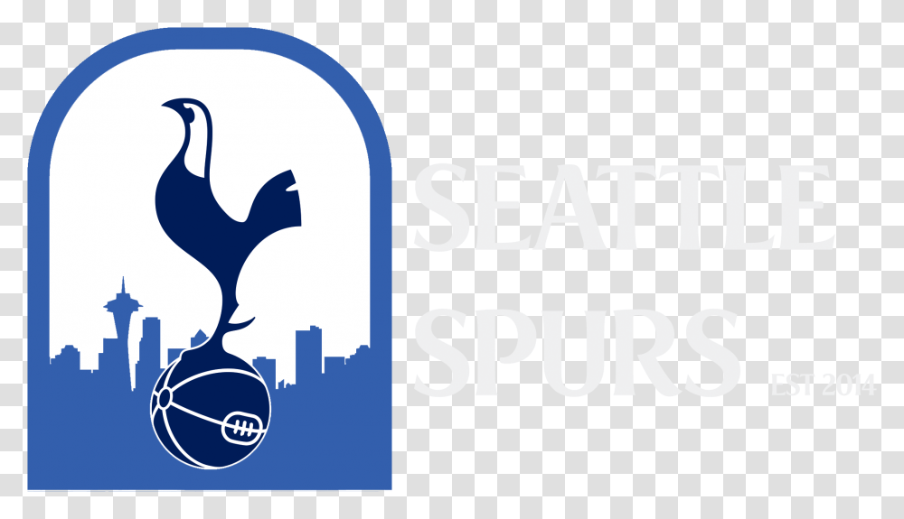 Seattle Spurs Tottenham Hotspur Logo, Text, Bird, Animal, Symbol Transparent Png