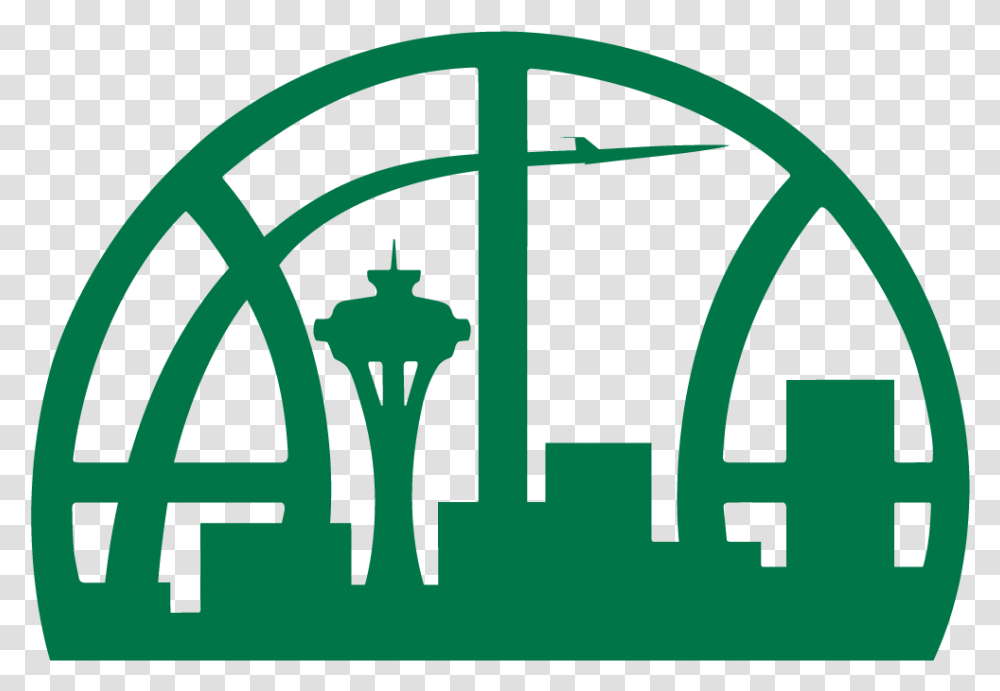 Seattle Supersonics Logo, Alphabet, Light Transparent Png