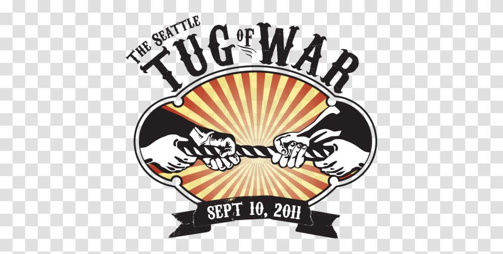 Seattle Tug Of War, Hand, Poster, Advertisement, Logo Transparent Png