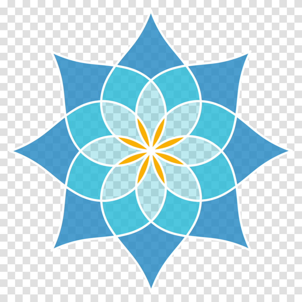 Seaview Yoga Mandalablue Yogaschedule Blue Mandala, Ornament, Pattern, Star Symbol Transparent Png