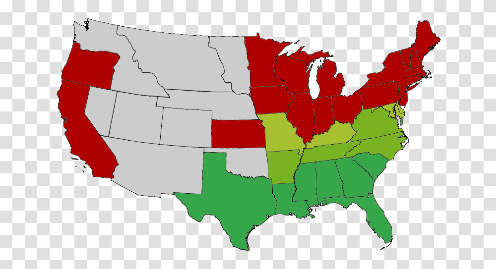 Secession Map Of The United States, Diagram, Plot, Atlas Transparent Png