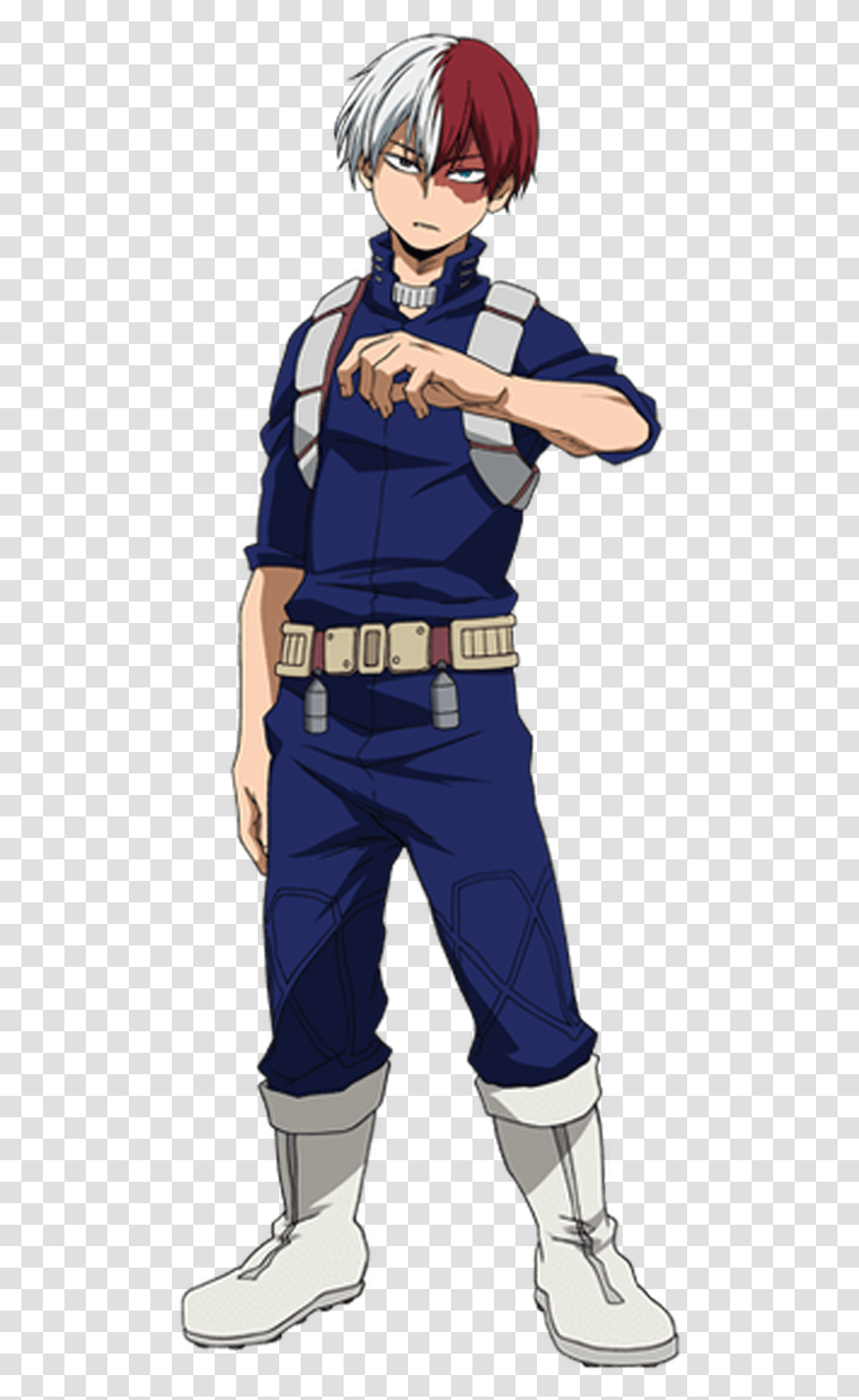 Second Hero Costume Shoto Todoroki Hero Costume, Person, Pants, Military Uniform Transparent Png
