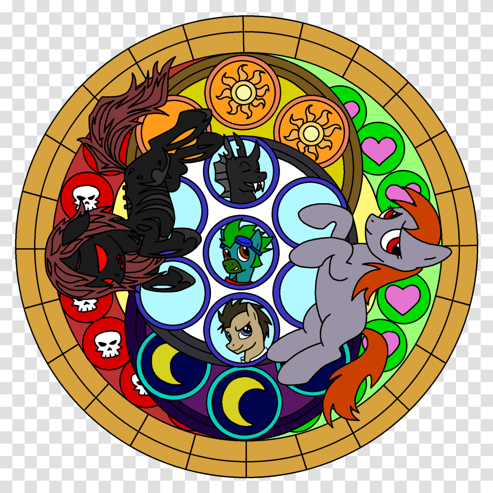 Second Lights Stained Glass - Weasyl Circle, Art Transparent Png