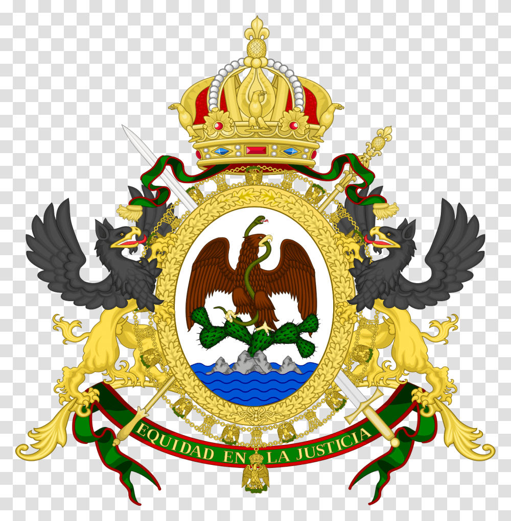 Second Mexican Empire Flag, Emblem, Logo, Trademark Transparent Png