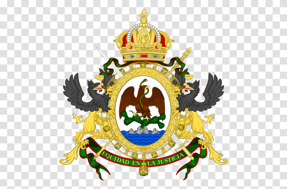 Second Mexican Empire Flag, Emblem, Logo, Trademark Transparent Png