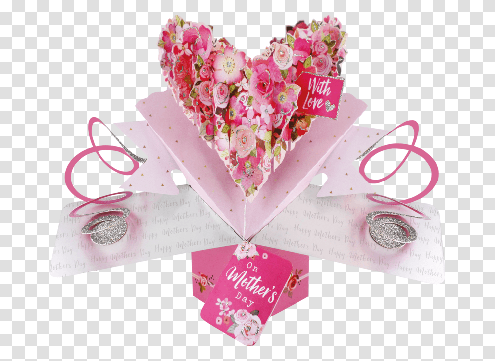 Second Nature Mother's Day Pop Ups Mother's Day Pop Up Card, Sweets, Food, Confectionery, Birthday Cake Transparent Png