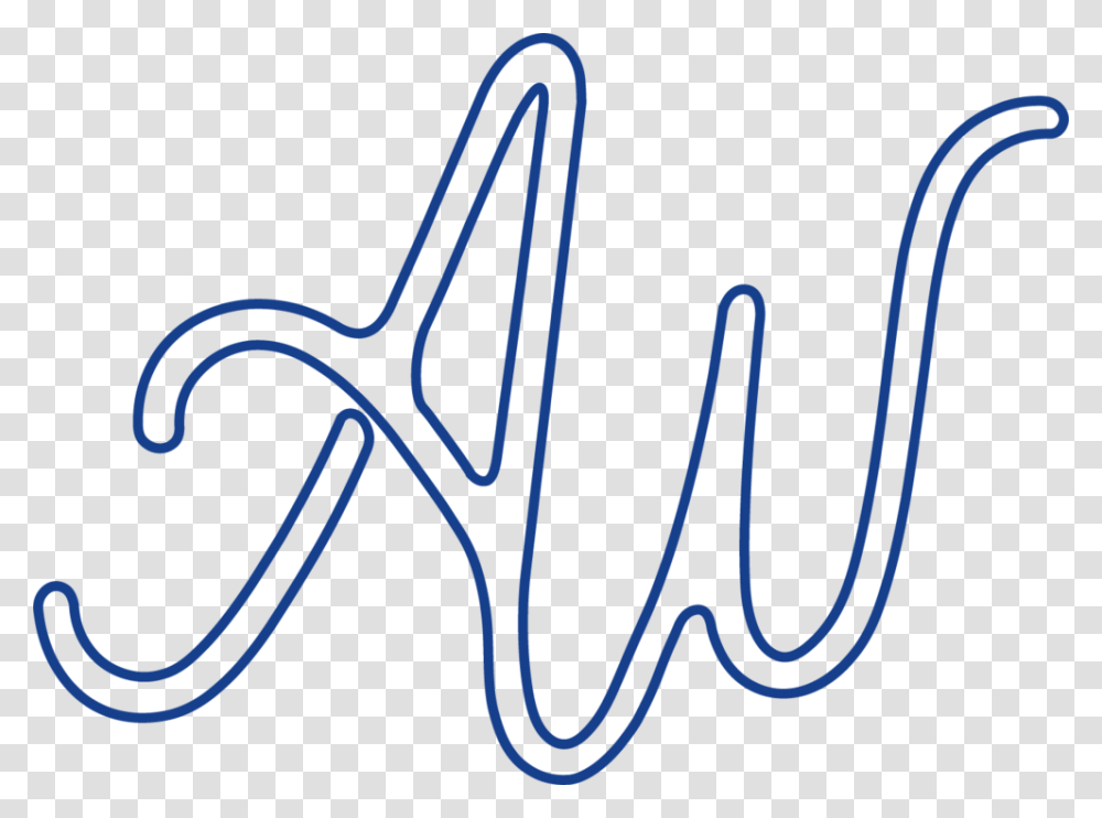 Secondarylogoa Outline Alexwolfphoto Blue Calligraphy, Handwriting, Word, Antelope Transparent Png