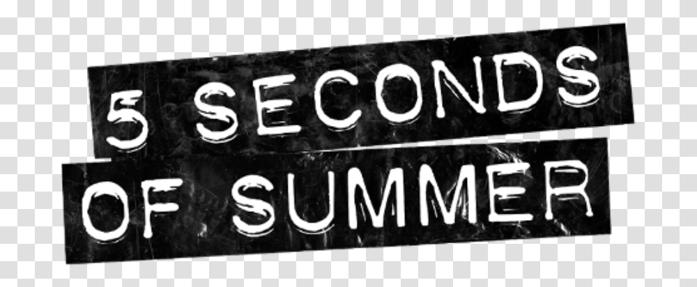 Seconds Of Summer Black Noise, Alphabet, Text, Word, Label Transparent Png