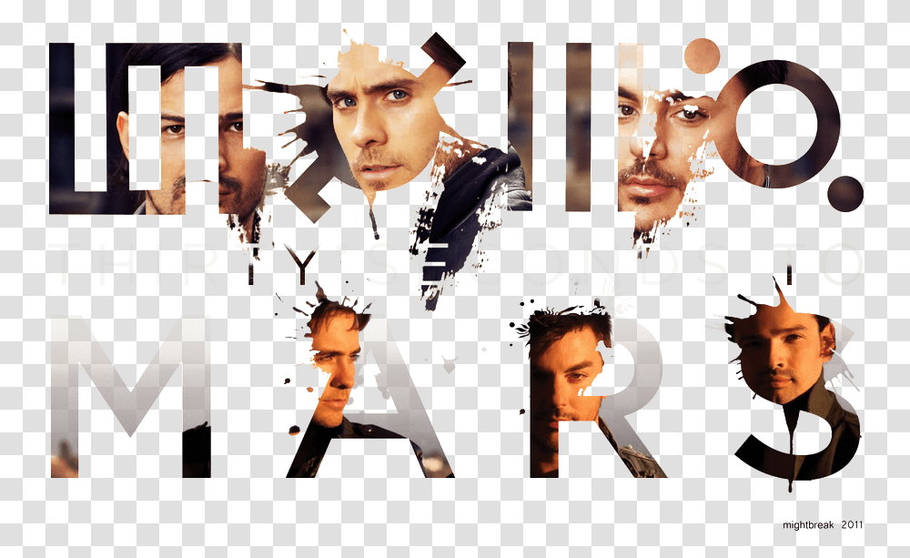 Seconds To Mars Image Background, Poster, Advertisement, Person, Human Transparent Png