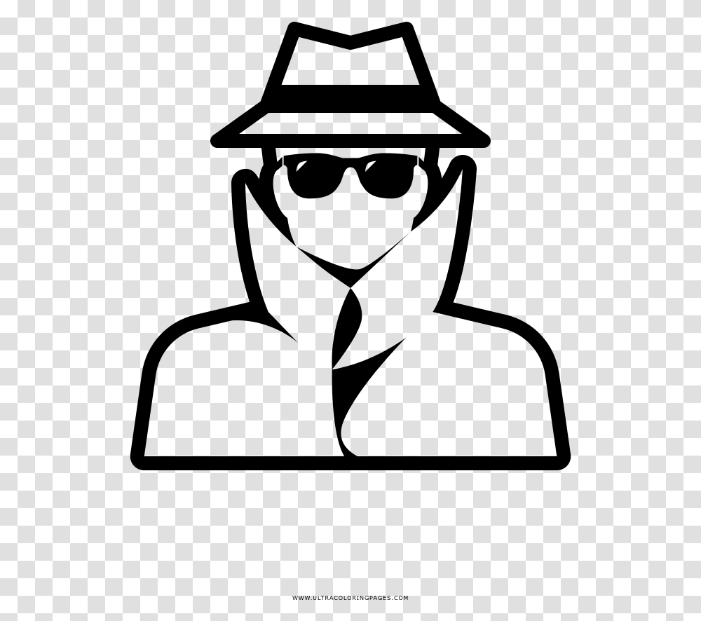 Secret Agent Coloring Page, Gray, World Of Warcraft Transparent Png