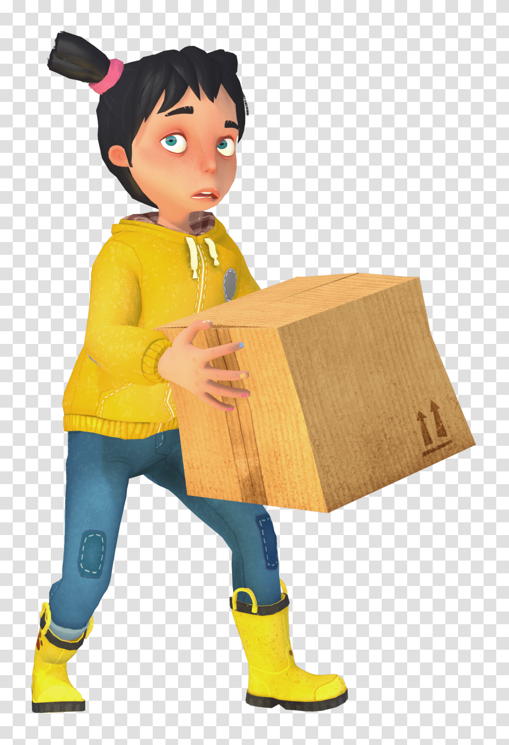 Secret Neighbor, Person, Human, Box, Cardboard Transparent Png
