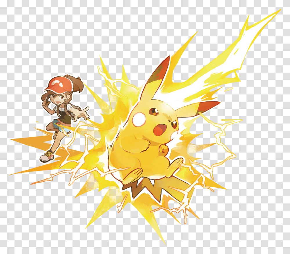 Secret Techniques Exclusive Moves And More Revealed In Pokemon Lets Go Pikachu Art, Animal, Person, Human, Invertebrate Transparent Png