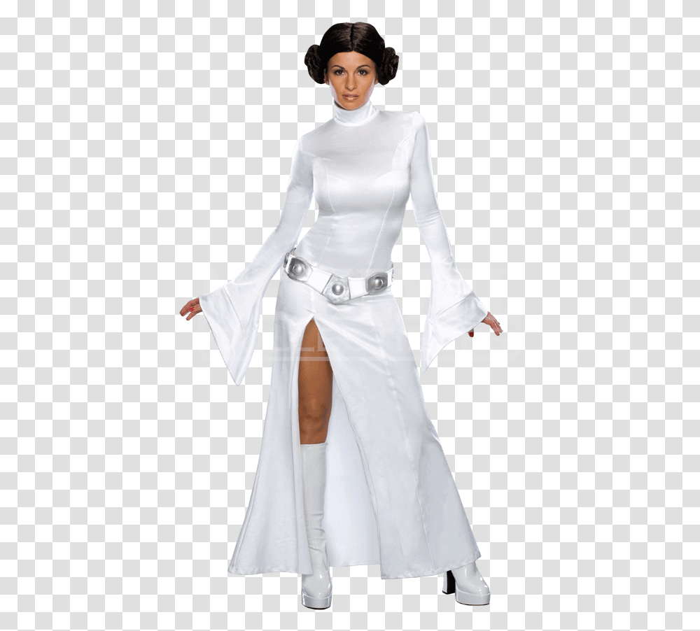 Secret Wishes Star Wars Princess Leia Costume Princesse Leia Star Wars, Person, Cape, Female Transparent Png