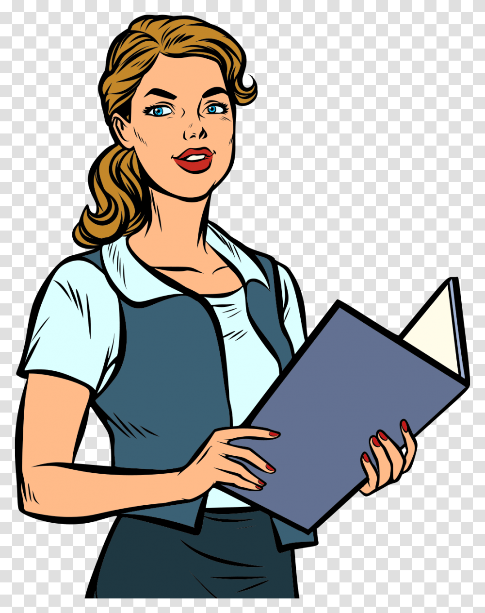Secretary Clipart Female Social Worker, Student, Person, Human Transparent Png