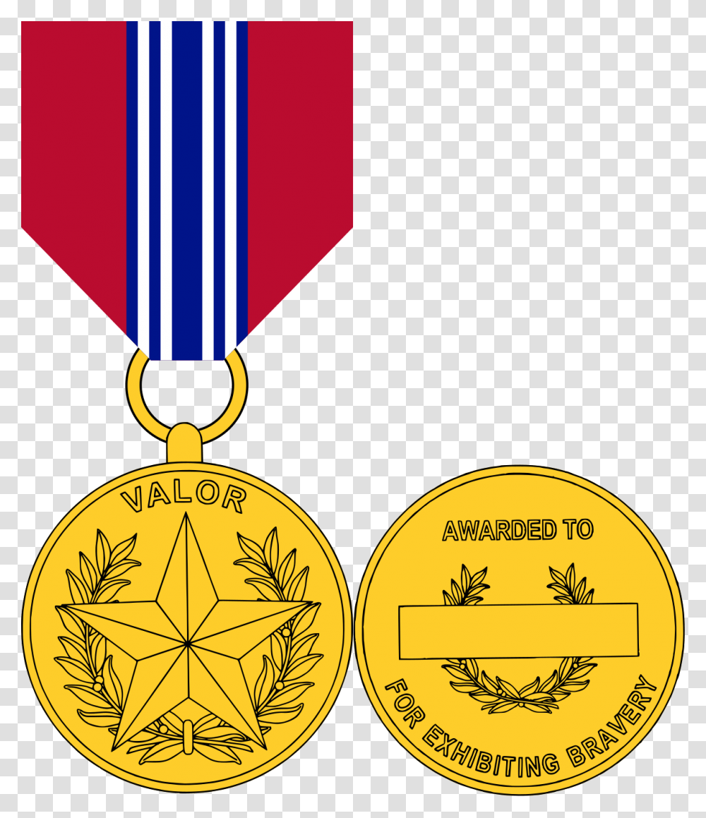 Secretary Of Defense Medal For Valor, Gold, Trophy, Gold Medal Transparent Png