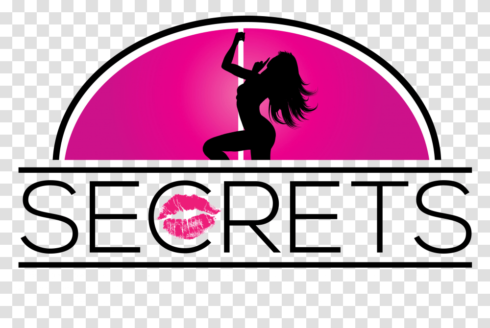 Secrets Gentlemen's Club Secrets Gentlemen's Club Logo, Person, Silhouette, Leisure Activities Transparent Png