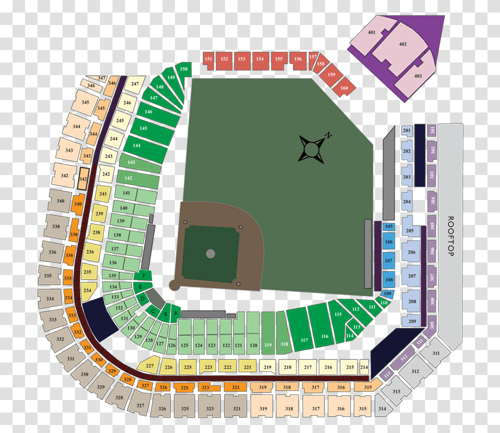 Section Coors Field Seating Chart, Building, Architecture, Urban Transparent Png