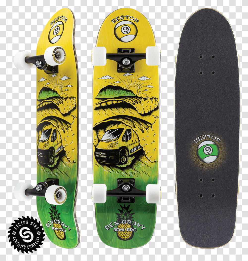 Sector 9 Ben Gravy Skateboard Transparent Png