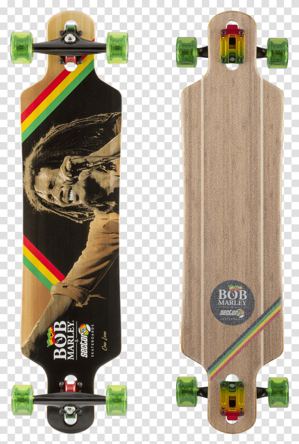 Sector 9 Bob Marley Series One Love Complete Longboard Deck Bob Marley Longboard, Person, Electronics, Phone, Outdoors Transparent Png