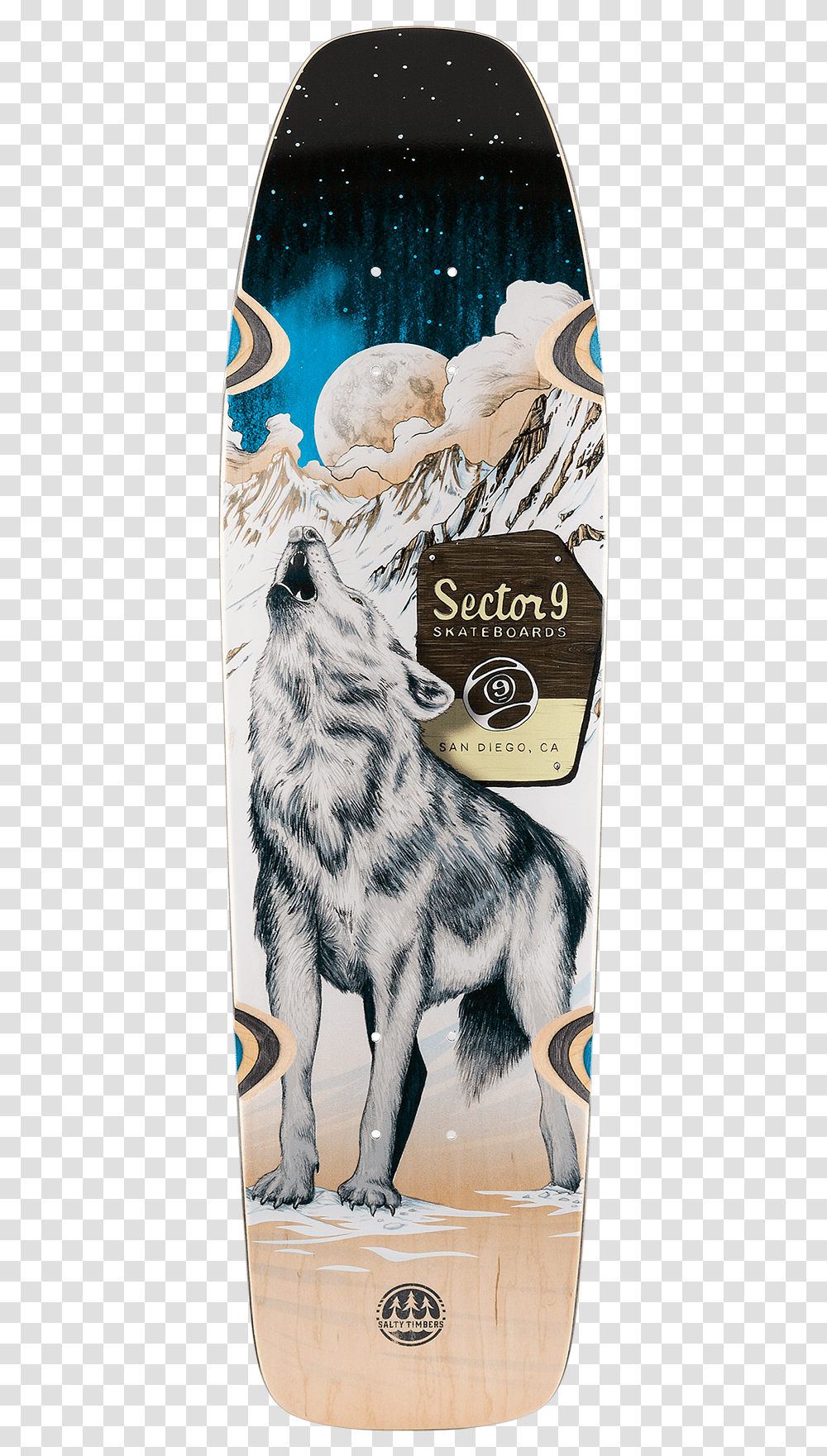 Sector 9 Complete Cruiser Skateboard Howl Ninety Five, Mammal, Animal, Wildlife, Drawing Transparent Png