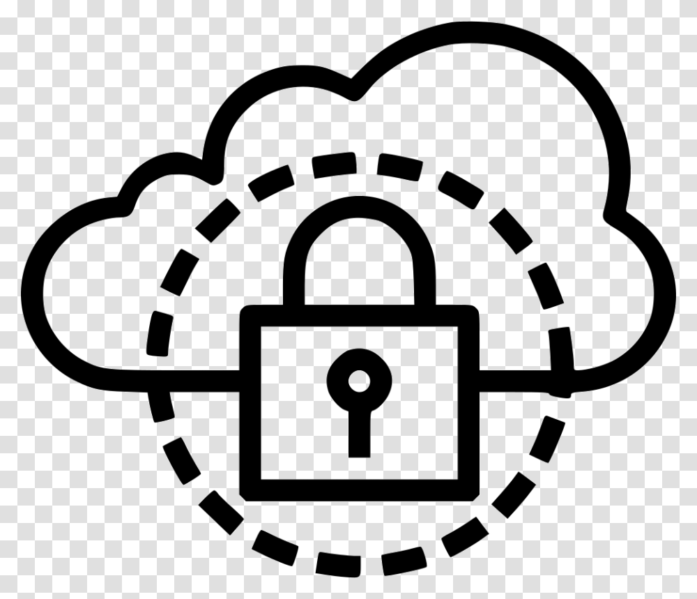 Secure Cloud Free Icon, Security, Lawn Mower, Tool, Transportation Transparent Png