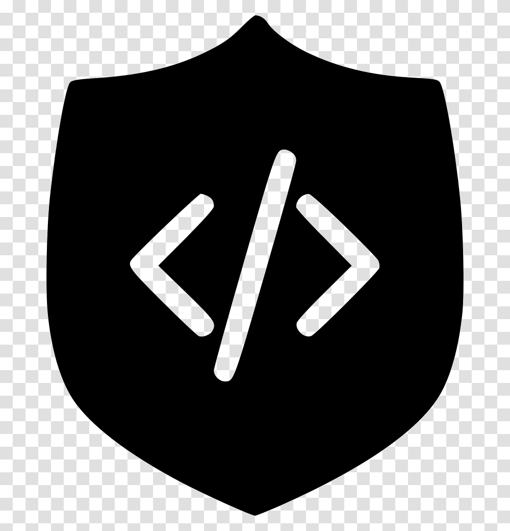 Secure Code Antivirus Software Secure Code Font Icon, Sign, Armor, Road Sign Transparent Png