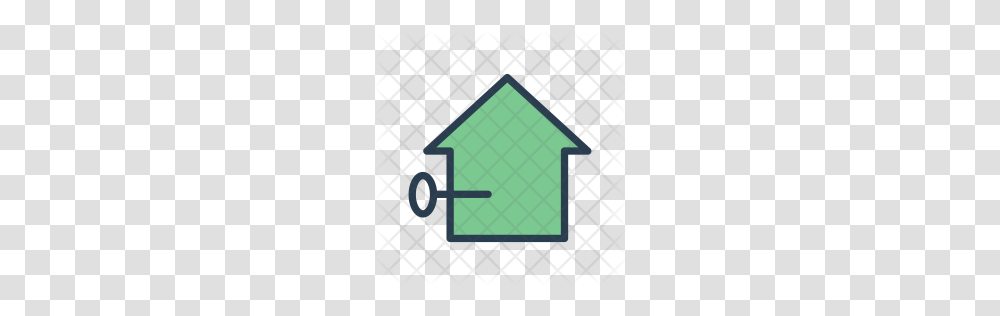 Secure House Icon, Rug, Grille, Triangle Transparent Png